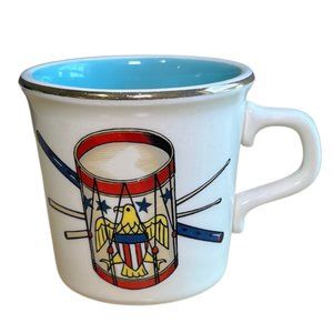 Taylor International Patriotic Drum Eagle Coffee Mug Cup 10oz USA Vintage